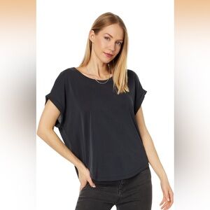 Lucky Brand Short Sleeve Sandwash Dolman Tee — Large